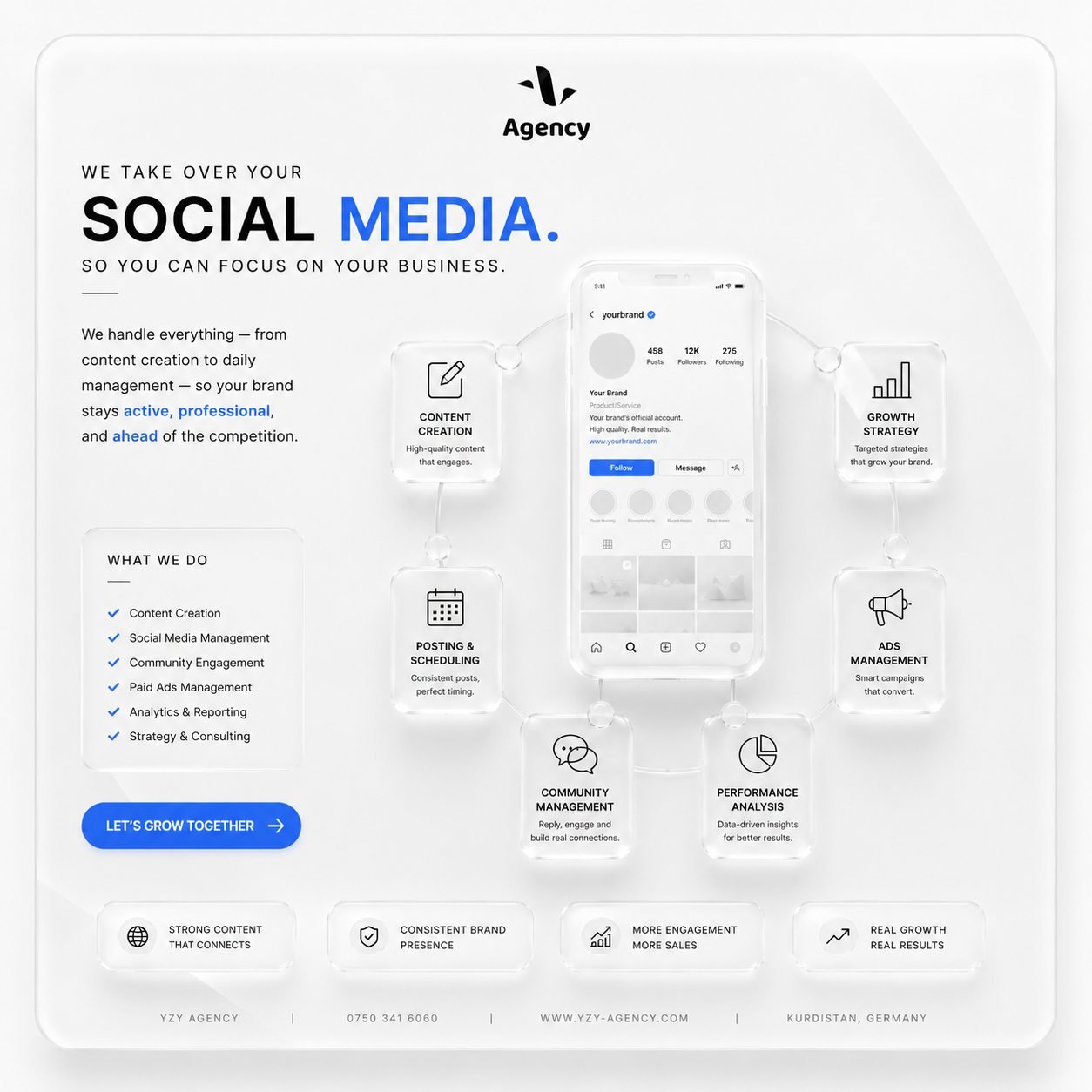 Vantage Group — social media management by YZY Agency